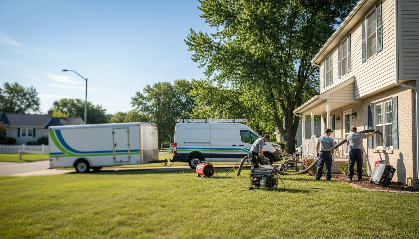 Flooded Basement Restoration And Cleanup With Repair in Kasbeer, IL near me